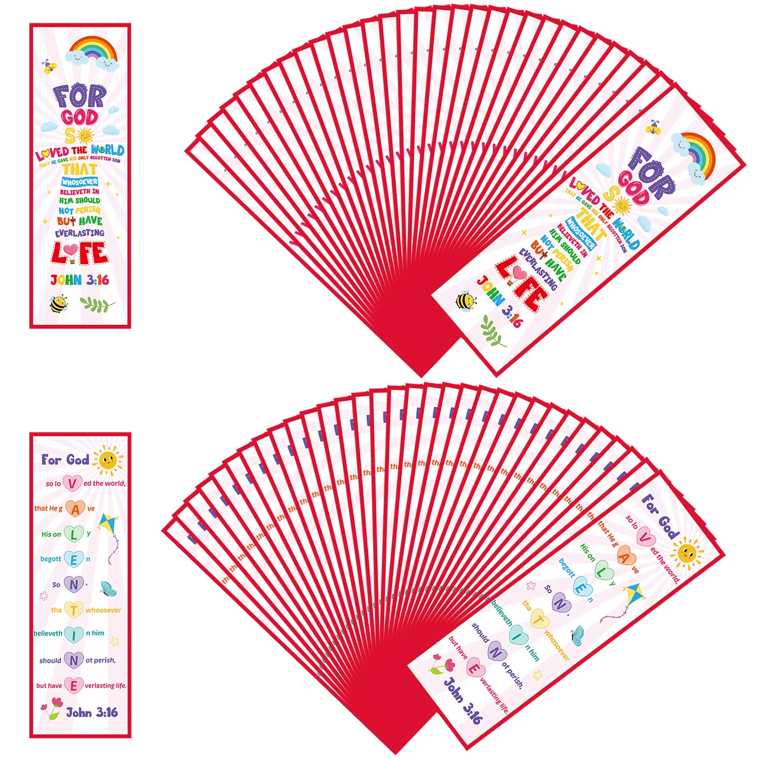 

Valentine's Day Religious Bookmark Bible Bookmark Valentine's Day Party Return Gift Teaching Rewards