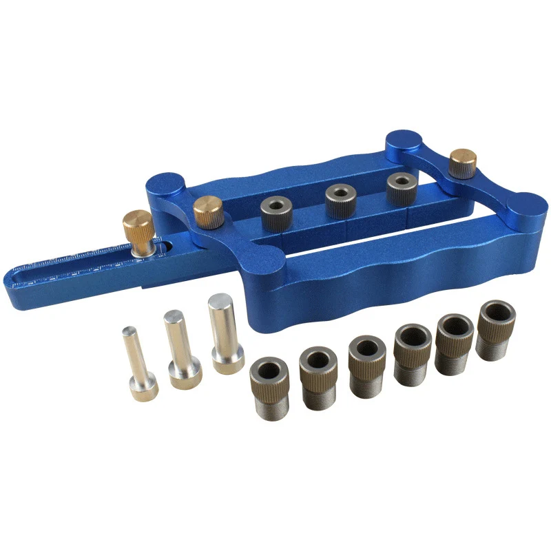 6/8/10mm 3 In 1 Self-centering Woodworking Doweling Jig Drill Guide Wood Dowel Puncher Locator Tools Kit