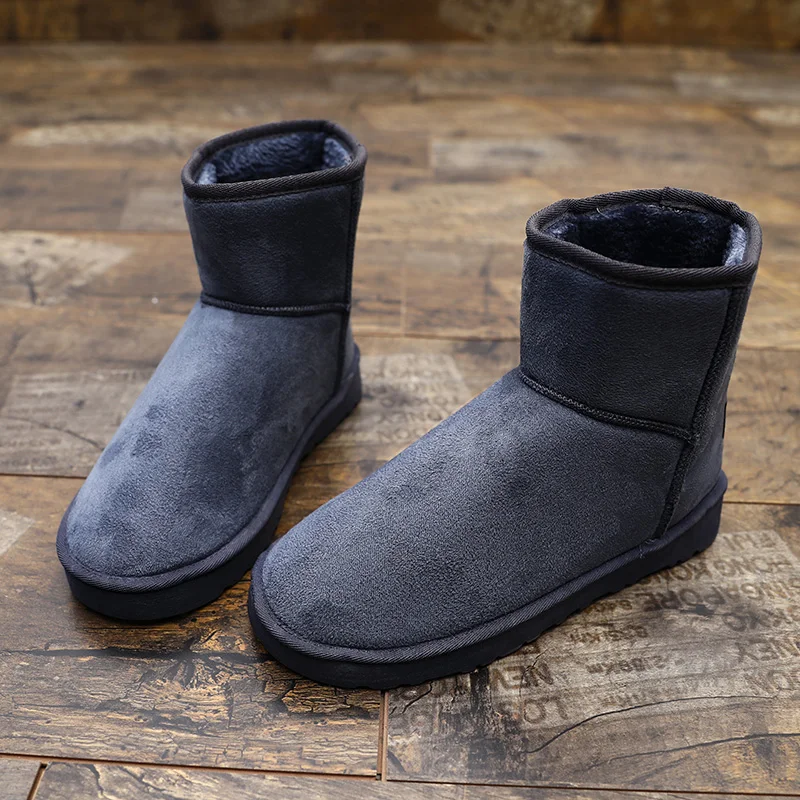 Large Size 49 Snow Boots For Men Women Platform Warm Plush Men\'s Winter Boots Slip-on Ankle Boots Men Botas Para Hombre