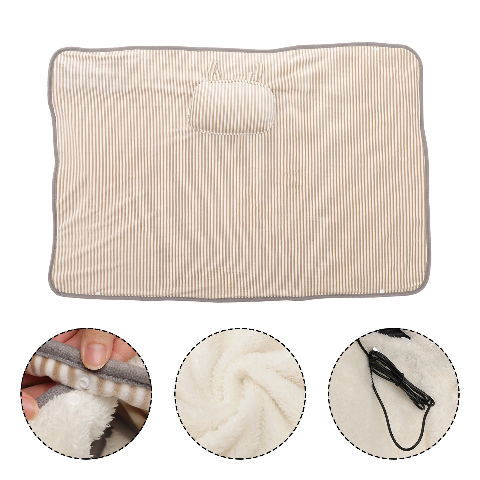 

Soft Electric Heated Blanket Quick Warm Heating for Bedroom Office Sofa Camping RV Safe Comfortable Easy Storage Gift Winter Use