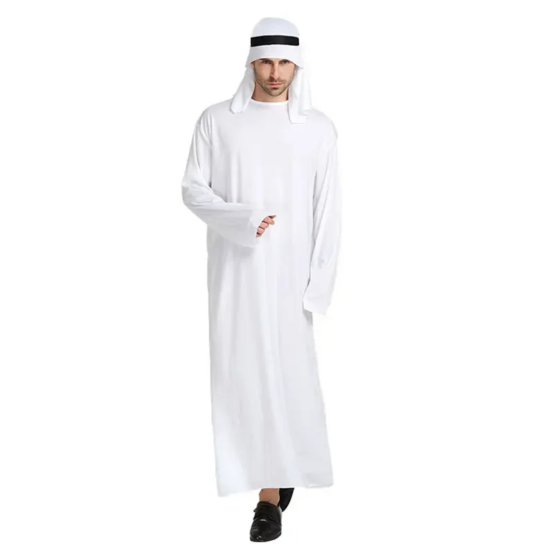 Umorden Bianco Arabo Principe Arabo Costumi Arabo Sheik Costume Bambini Ragazzi Medio Oriente Ali Baba Fantasia Cosplay per Gli Uomini XC493