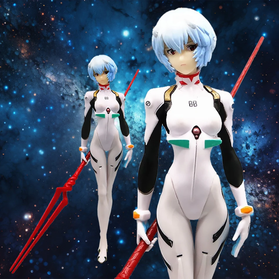

Hot Anime Eva Rebuild Of Evangelion Figure Neon Genesis Evangelion Ayanami Rei Fashion Girl Action Figurine PVC Model Gift Toys