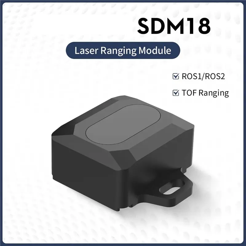 【جديد】SDM18 لـ ROS لـ ROS2 وحدة استشعار المدى بالليزر المتوافقة مع نطاق TOF 18M مضادة للوهج 60Klux
