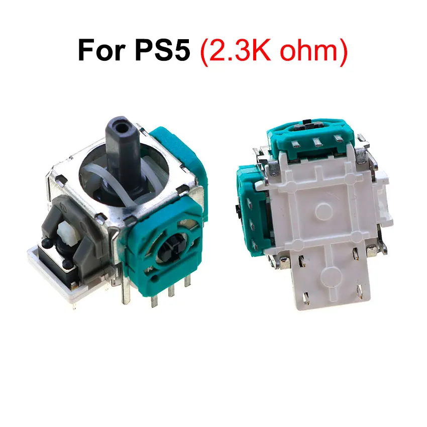 YuXi 2Pcs 3D Analog จอยสติ๊ก Grip Stick Repair Parts Sensor โมดูล Potentiometer สำหรับ Sony PS5 PS4 Pro Controller Gamepad
