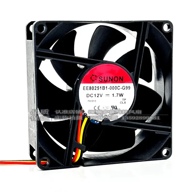 for SUNON EE80251B1-000C-A99 G99 New Original Silent Cooling Fan 1.7W