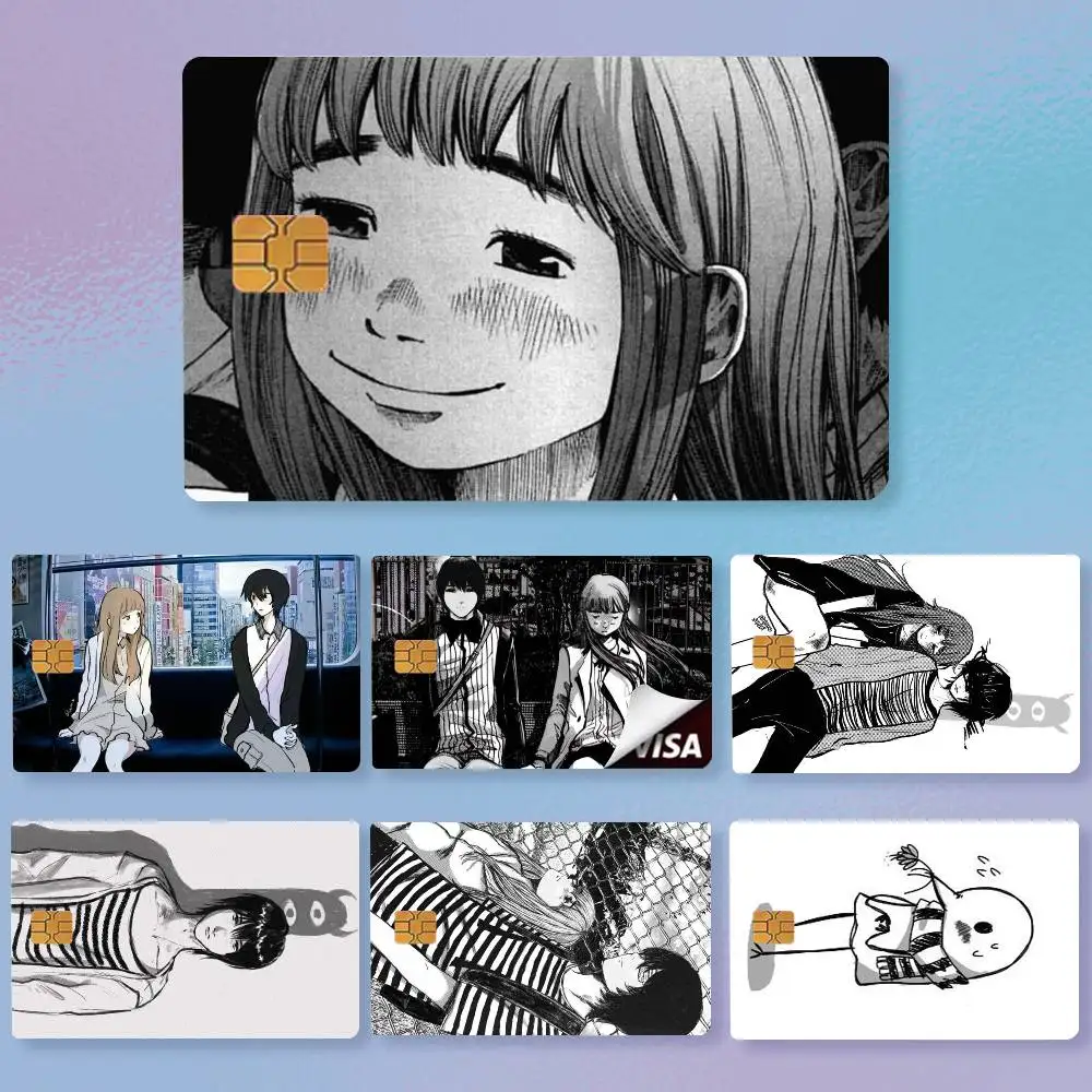 G-Goodnight Anime P-Punpun  Credit Card HD Stickers Easy to replace, change card style anytime as you like