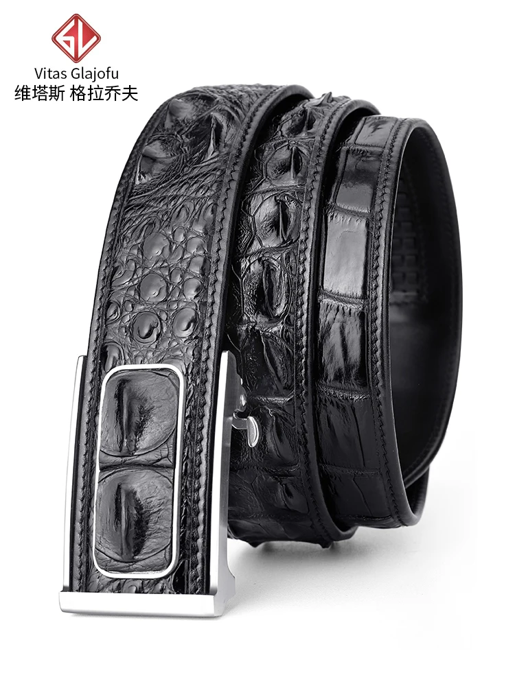 Crocodile belt men boys genuine leather automatic buckle high-end business leisure tide