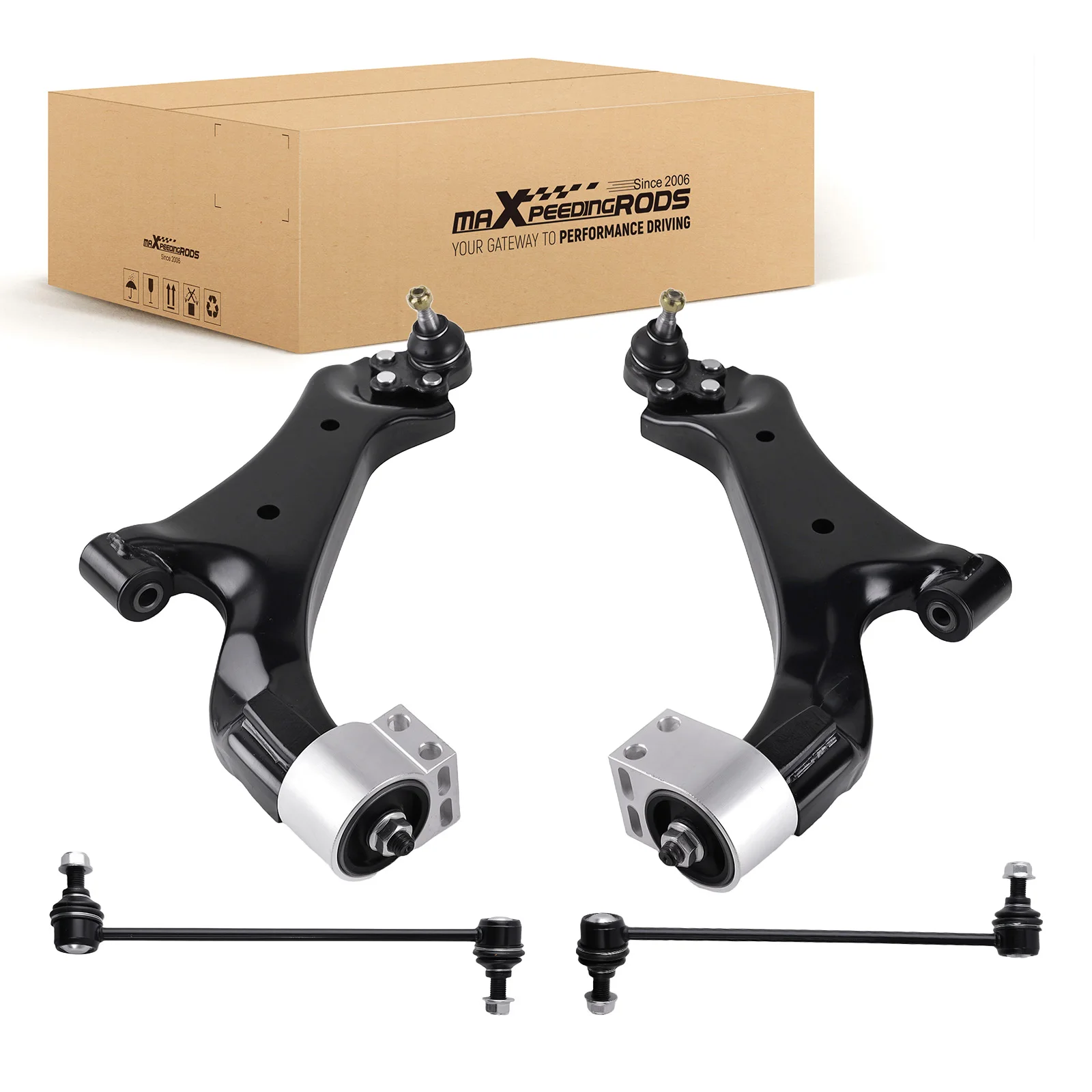 

Передние нижние рычаги + тяги стабилизатора поперечной устойчивости для Suzuki XL-7 K621490 2007 2008 2009 25848405 25848407 51200537L 25848408