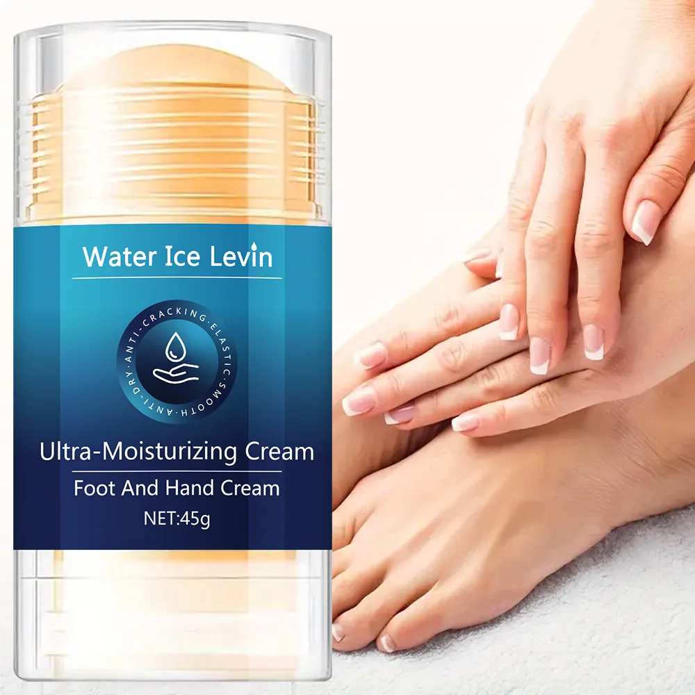 Ultra Moisturizing Cream Hand Foot Repair Shea Butter Hyaluronic Acid Glycerin. Water Ice Levin Deep Nourishment.