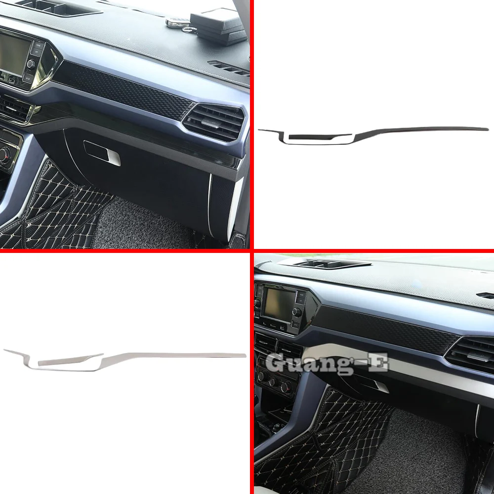 

For Volkswagen VW T-cross Tcross 2019 2020 2021 2022 2023 Sticker Glove Box Cover Trim Middle Console Control Dashboard Panel