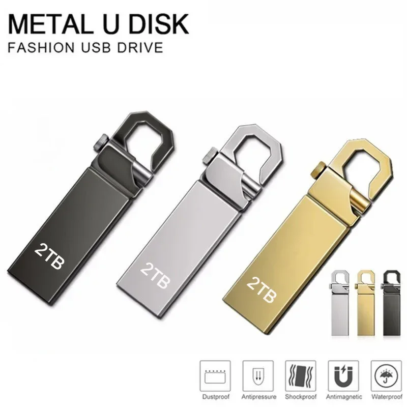 Metal Usb 3.0 Pen Drive 2TB Cle Usb Flash Drives High Speed TYPE-C Pendrive Waterproof Memoria 2TB Usb Flash Disk Free Shipping