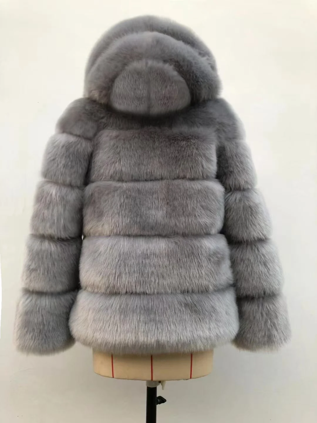 

Women's imitation fox leather jackets, winter warm jackets, fashionable casual luxury