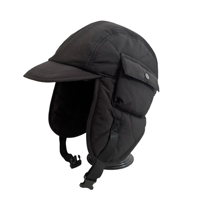 AliExpress Unisex Warm Trapper Cap Men Women Trapper Aviator Earflap Winter Windproof Adjustable Bomber Hats Outdoor Cycling Ski Down Hat
