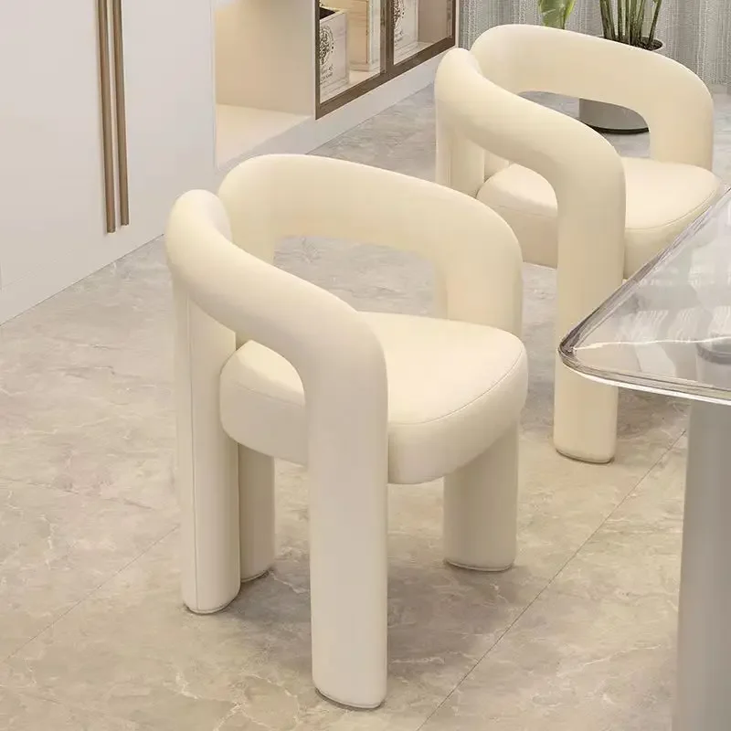 Moderne designer luxe meubelstof eetkamerstoelen woonkamer vrije tijd