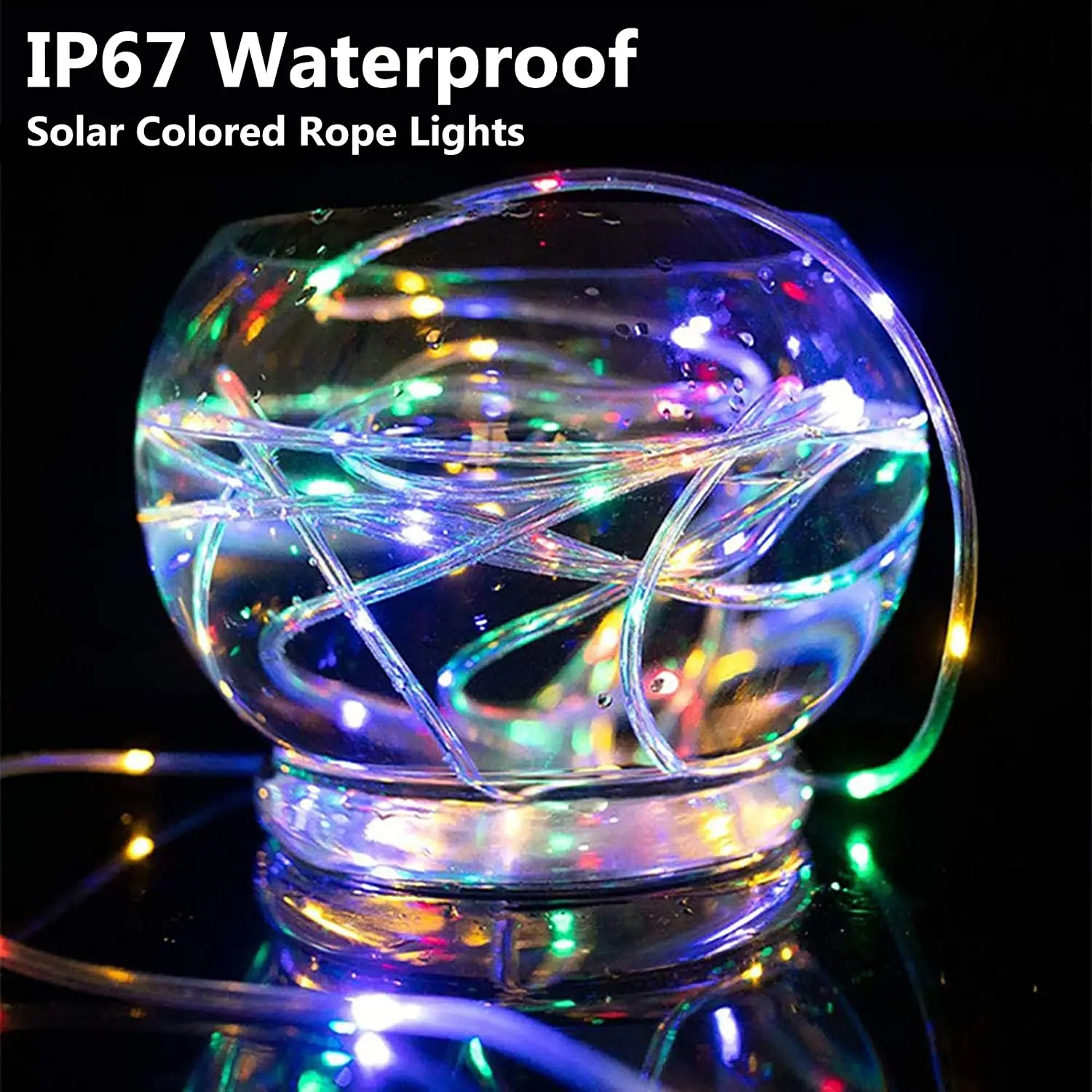 Solar String Lights Fairy Leather Thread Lamp 200led RGB Warm White 8 Mode Lighting for Christmas Decorative 2023 Wedding Party