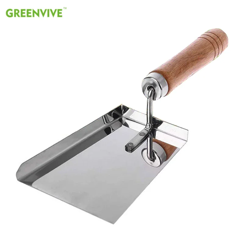 

Stainless Steel Wood Handle Cleaning Beehive Shovel Beekeeping Clean Tool Scoop 3.15in *7.87in Honey Shovel Beekeeping Tools