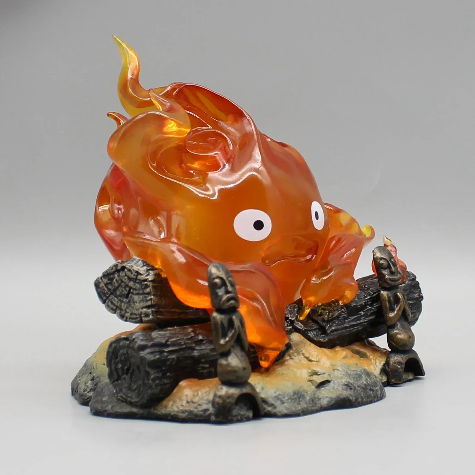 Cartoon Anime 12cm Cartoon Calcifer Objects Lamp Candle Desktop Action Figures Model Statue Pvc Model Collection Ornament Toys