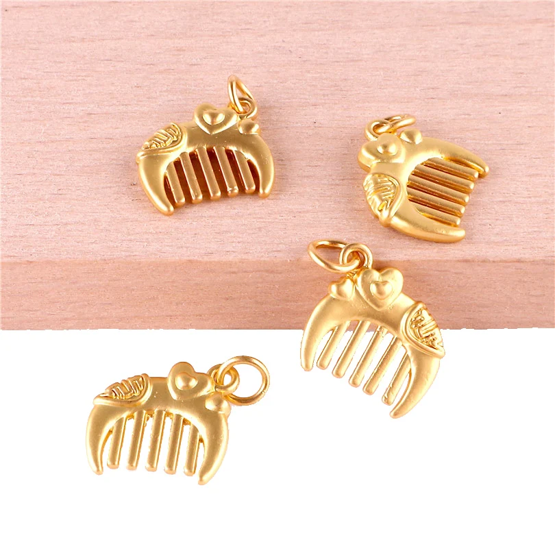 12pcs 23384 Gold Color Cute Baby Pacifier Charms Pendant For Jewelry Making Bracelet Handmade Accessories Bulk Items Wholesale