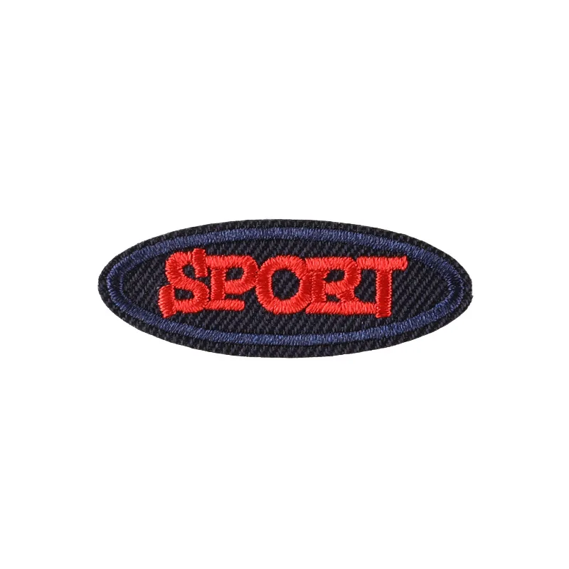 Sport Alphabet Embroidered Patch Clothing Accessory for Bags Boxes Anime Iron on Patches Punk Clothes Appliques Sewing