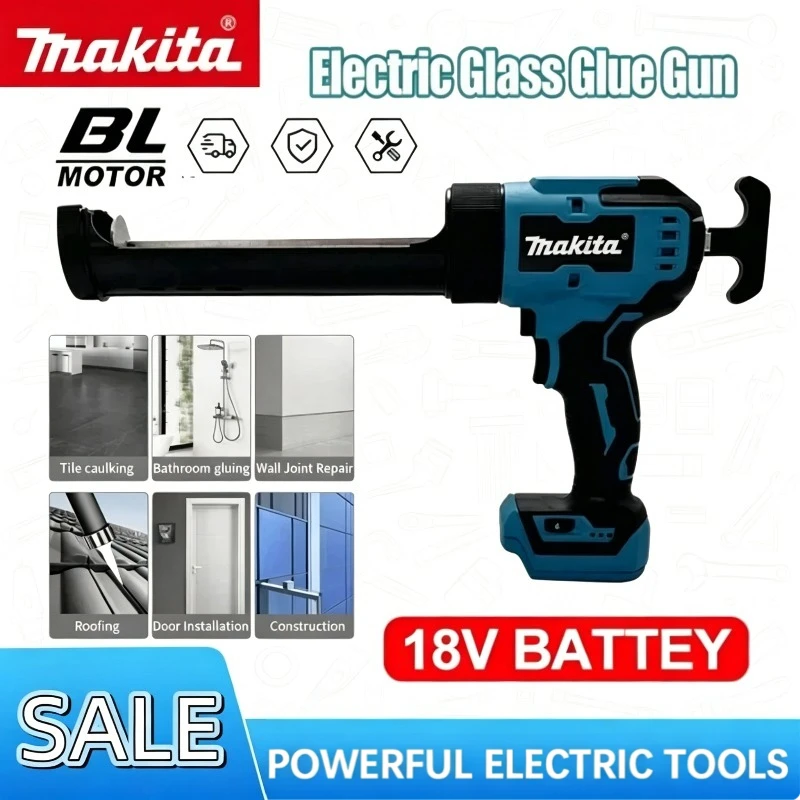 

Электрический пистолет для герметика Makita: беспроводной пистолет для нанесения клея и герметика на стекло, двери и окна