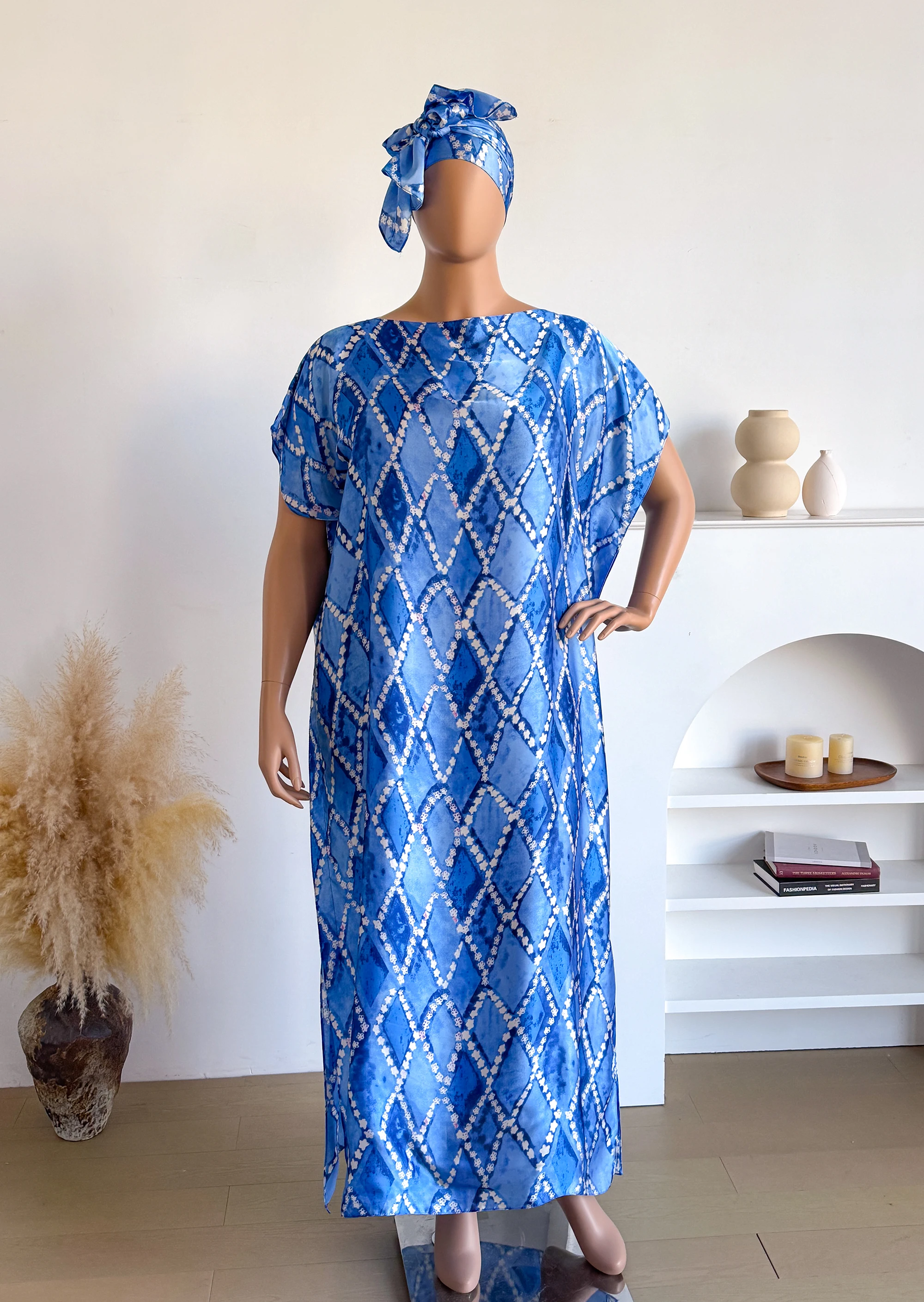 New 2026 African Abaya Oversize Soft Women's Fashion Scarf Dubai Dashiki Loose Casual Floral Muslim Long Dress