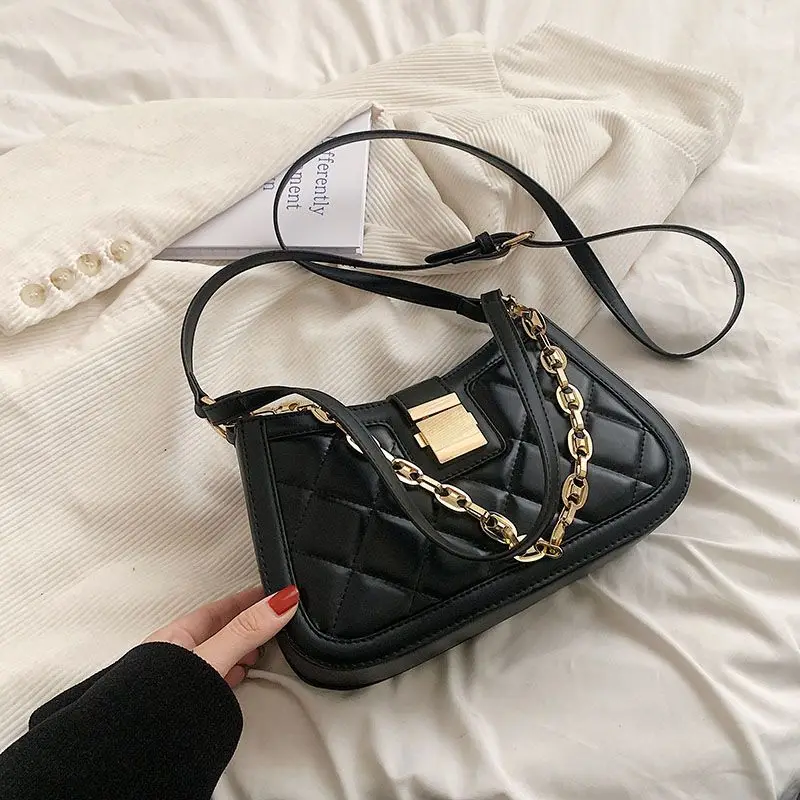 European American Popular Small Bags Women's New Hot Items Versatile Crossbody Bags Single Shoulder Underarm Small Square Bags