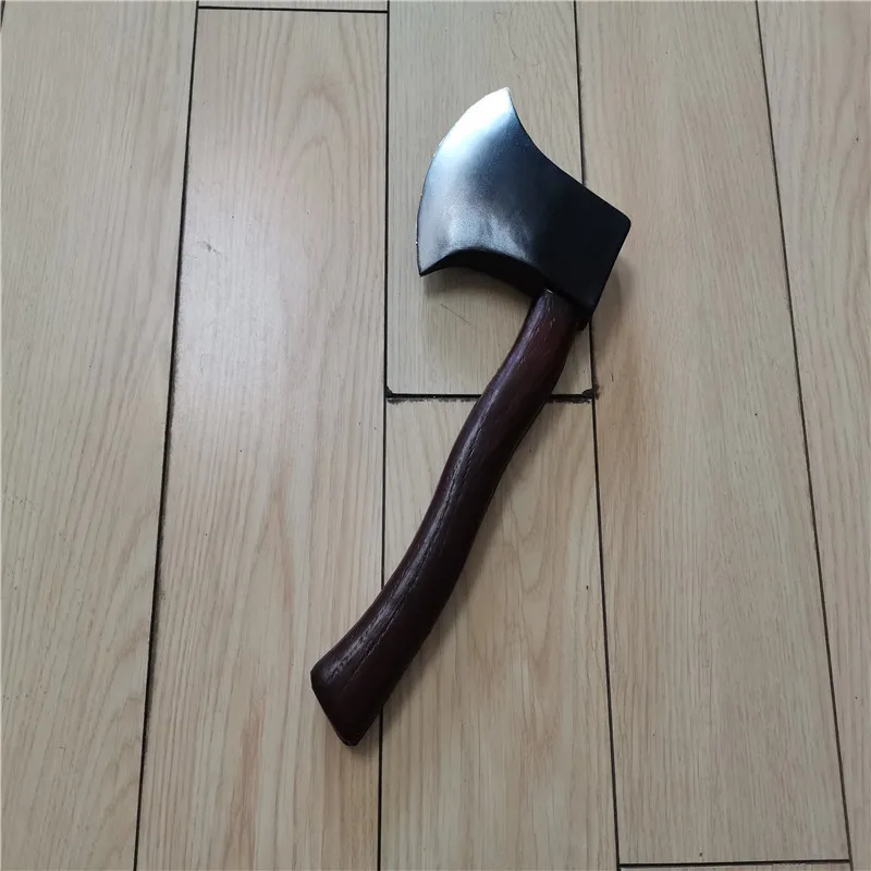 Topór taktyczny dla dzieci Axe odkryty polowanie Camping Survival gry seksowne Anime Movie Cosplay Axe broń Role Playing rekwizyty PU zabawka 28cm