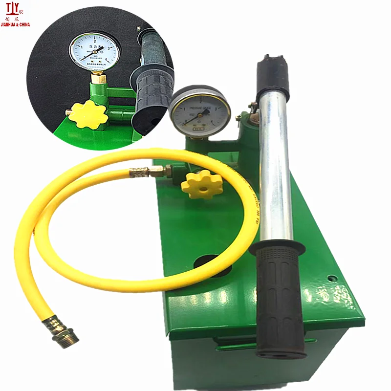 

Free Shipping 4.0mpa/4bar Manual Pressure Test Pump Water Pressure Testing Hydraulic Pump Plumber Tools