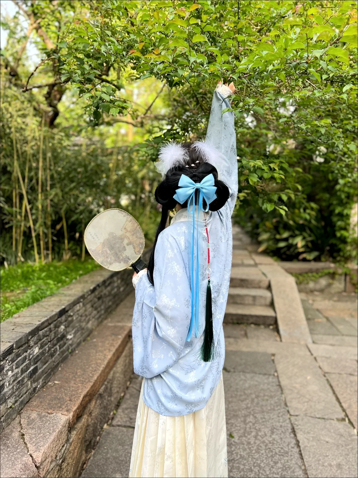 Pmwrun-Robe Vintage Ming Hanfu pour Femme, Style Chinois, Col Croisé, Jupe Cheval, Printemps, Rétro