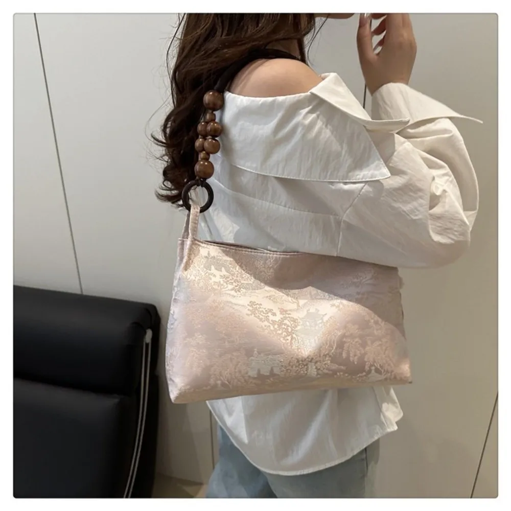 Bestickte Umhängetasche ​ Hasp Nähgarn Handwerk ​ ​ Ethnische Musterstickerei ​ ​ Handtasche im Nationalstil ​ Handtaschen mit Obergriff – Detail 18