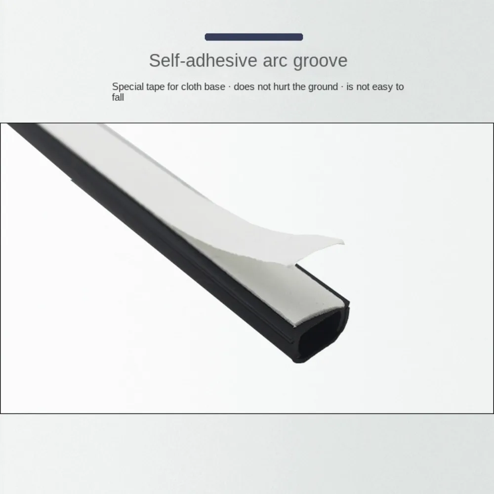 Self-Adhesive Floor Cord Cover Durable Anti-extrusion Extension Wiring Duct Protector Square Power Cable Protector