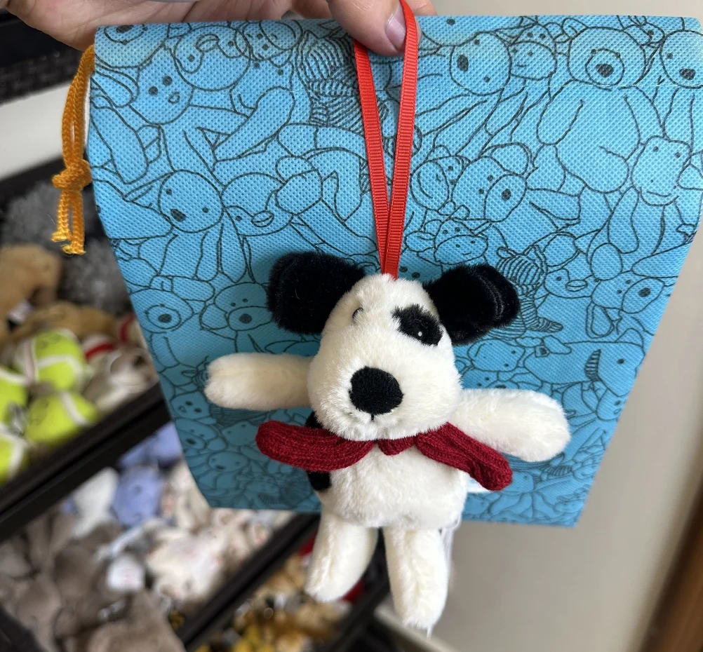 Diversão boneca de pelúcia pingente berinjela chifre saco boneca bonito criativo pequeno saco chaveiro