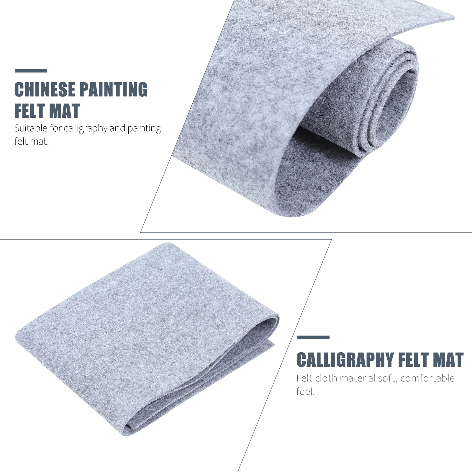 Calligraphy Felt Mat Smooth Writing Surface Lightweight Practical Student Writing Pad Keeps Table Clean Prevents Ink Stains Art