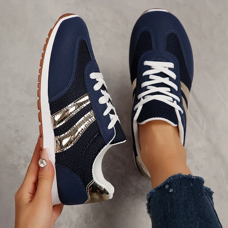 Modische Atmungsaktive Damen-Sportschuhe 2026 Herbst Leichte Freizeitsneaker Übergrößen Bequeme Rutschfeste Laufschuhe – Detail 10
