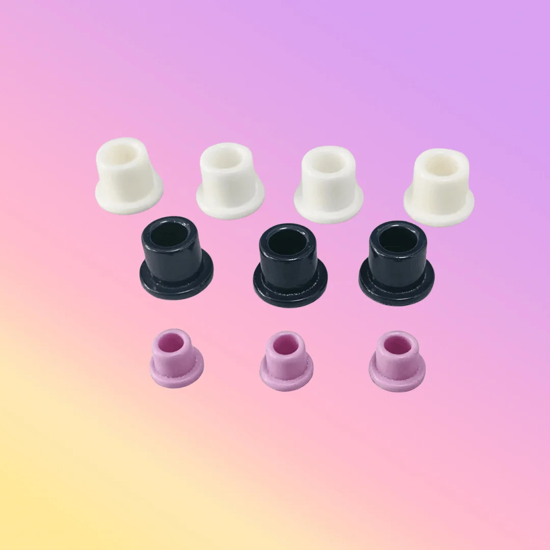 10pcs Alumina Wear-Resistant Porcelain Eye Ceramic Stranding Machine Stranding Copper Textile Ceramic 95 Porcelain Beads