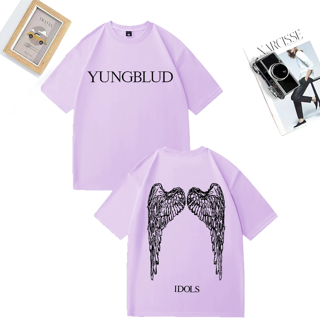 Yungblud IDOLS Wings Album Tour 2025 T Shirt Men Women Casual Hip Hop streetwear Short Sleeve T-shirts Oversized Cotton T-shirt