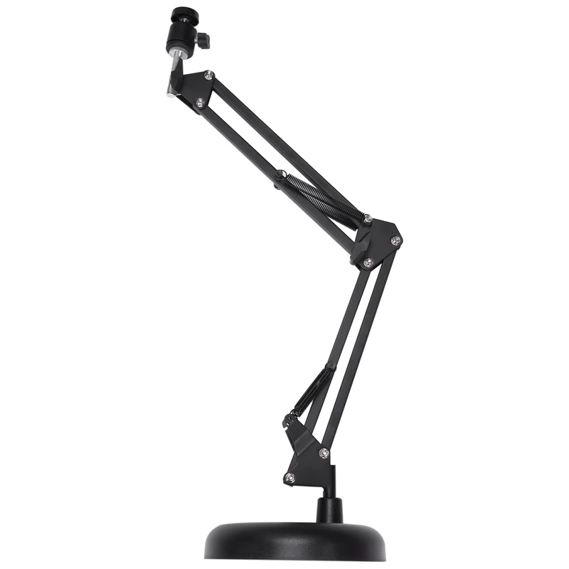 M16K-Webcam Stand For Desktop Suspension Boom Scissor Arm Stand With Upgraded Round Base,For Logitech Webcam