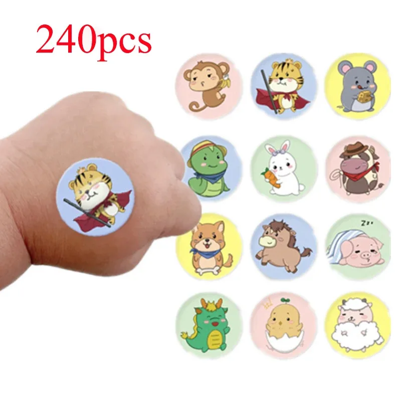 60-300Pcs Cartoon Animal Pattern Band Aid Hemostasis Adhesive Bandages First Aid Emergency Kit Wound Plaster Patches for Kids image 6