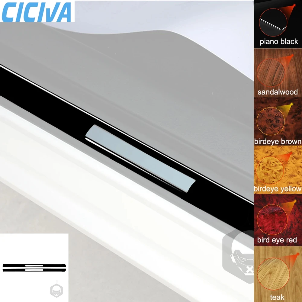

For Infiniti G35 2007 2008 G37 2008-2013 G25 2011 2012 Threshold Strip Cover Piano Black Stickers Interior Car Accessories