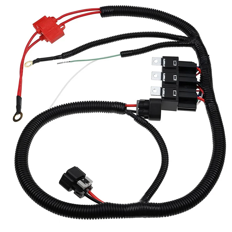 Electric ECU Control Dual Fan Upgrade Wiring Connector Harness for Chevrolet GMC Silverado Tahoe Sierra 7L5533A226T