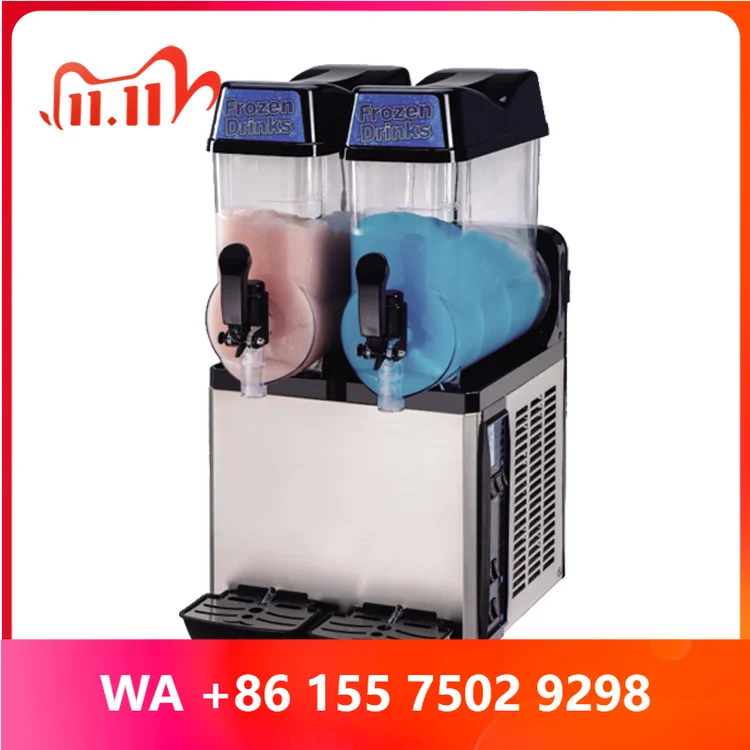 Restaurant Kitchen Smoothie Cheap Slush Syrup hine for Sale 2 Tanks Margarita hine Commercial Slush Frozen Drink hine
