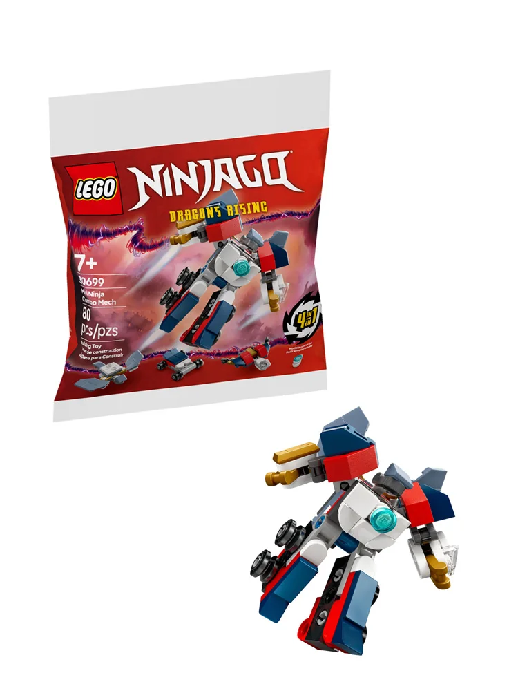 Lego 30699 Seria Ninjago Mini Ninja Kombinacja Mecha Zestaw do Budowania Zabawka Prezent na Dzień Dziecka