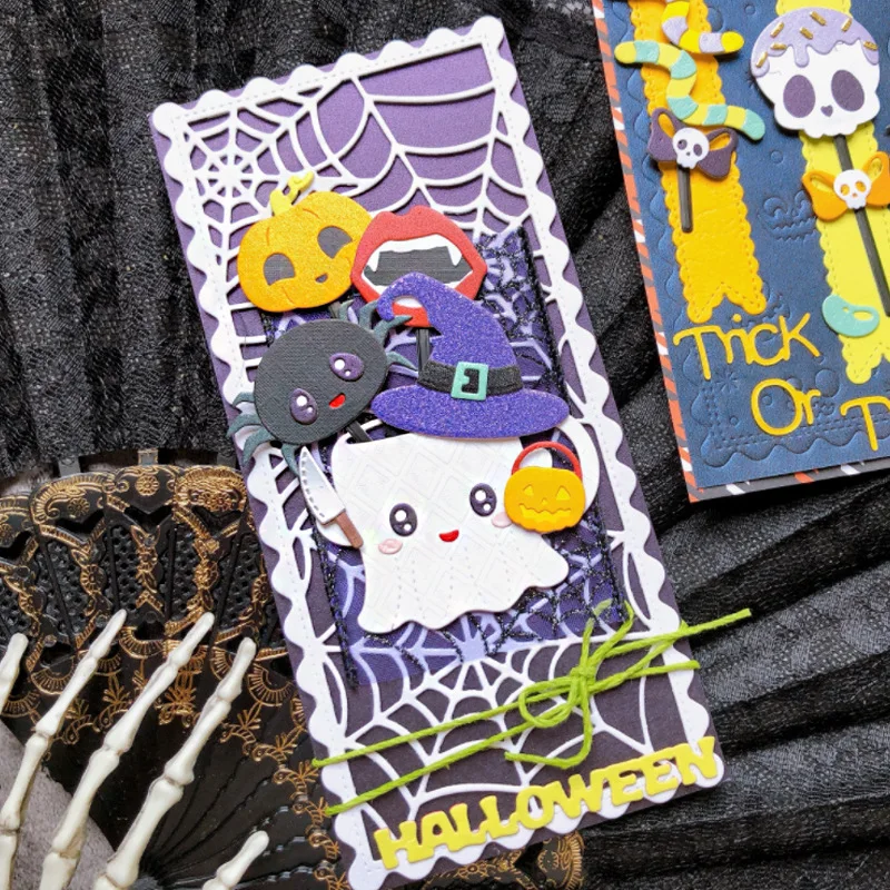 KLJUYP Halloween Spider Web Metal Cutting Dies Stencils for DIY Scrapbooking/album Decorative Embossing DIY Paper Cards view 2
