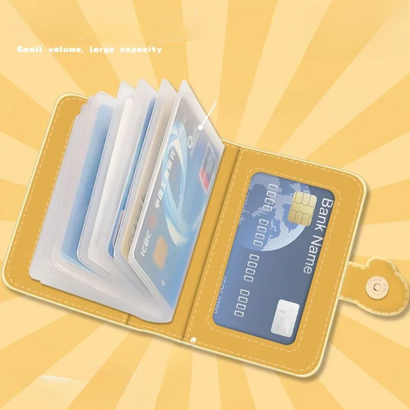 Nuevo Chiikawa Hachiware Usagi dibujos animados creativos lindo estudiante Multi-ranura tarjeta bancaria ID Anti-desmagnetización bolsa de tarjeta de almacenamiento portátil