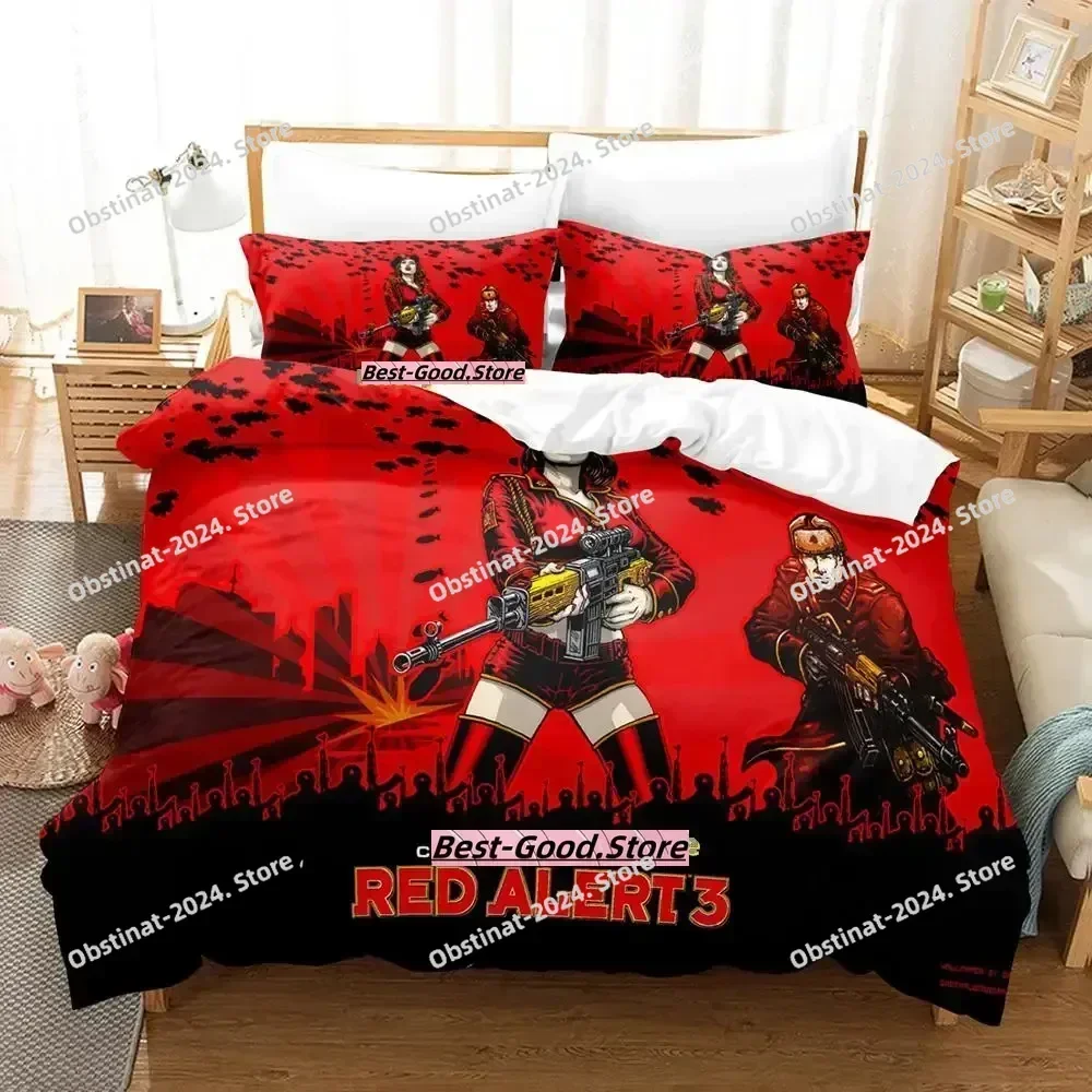 2023 Command And Conquer 3 3D Printing Comforter Bedding Set,Duvet Cover Quilt Cover Pillowcase,King Queen Size Bedding Set Kid