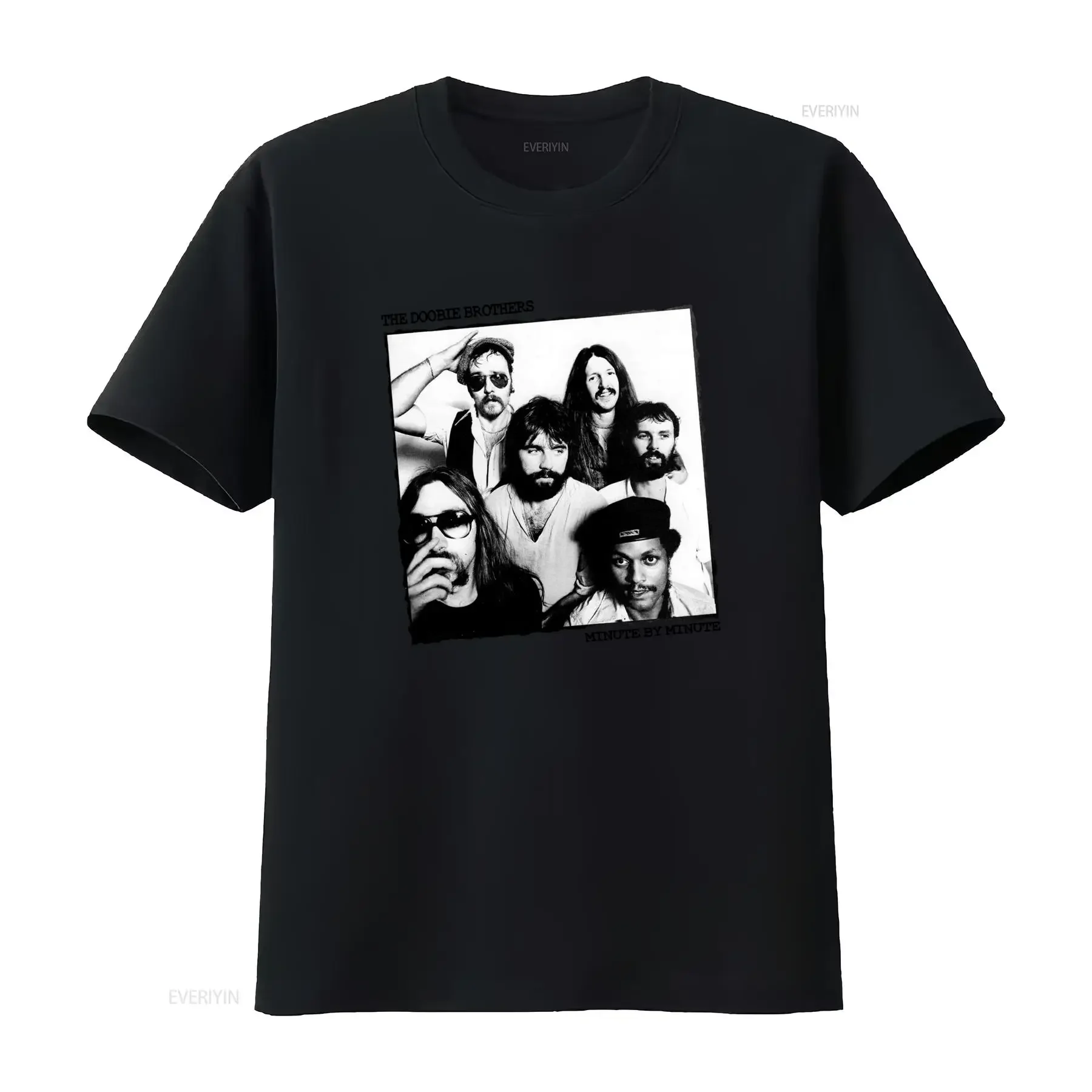 Vintage The Doobie Brothers Minute By Band Cotton White T Shirt vintage Washed Comfortable streetwear Unisex Versatile