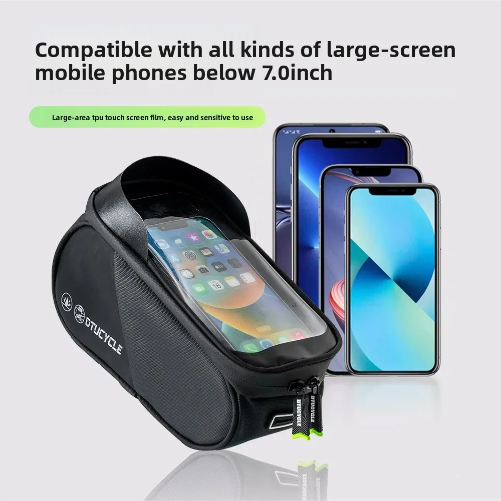 

Double Color Anti-splashing Bicycle Bag, Mountain Bike Front Beam Upper Tube Storage Riding Bag