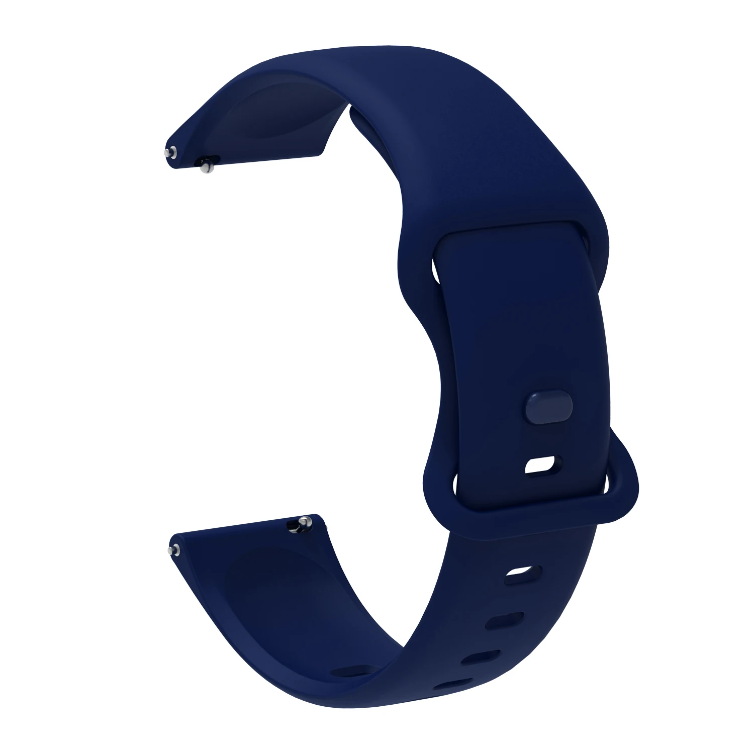 

20mm 22mm Universal Watch Strap 8-Style Stable Buckle Quick Release Durable Waterproof Silicone Sport Smartwatch Band Unisex