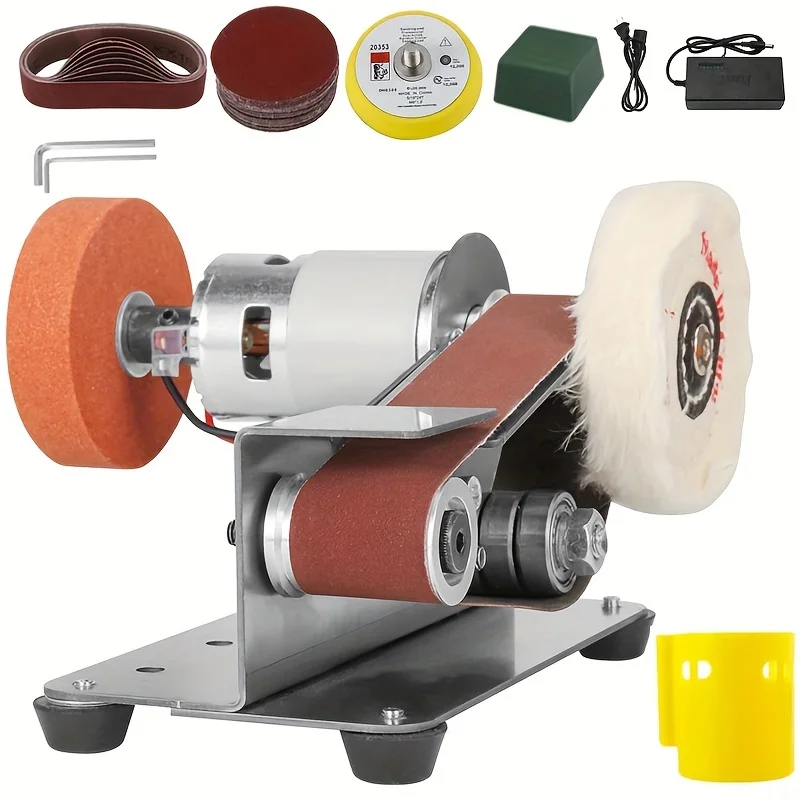 

Ленточная шлифовальная машина «три в одном», Шлифовальная машина для шпинделя, Изготовление ножей в употреблении15 ° Ремень、7One Регулируемая скорость Polishin