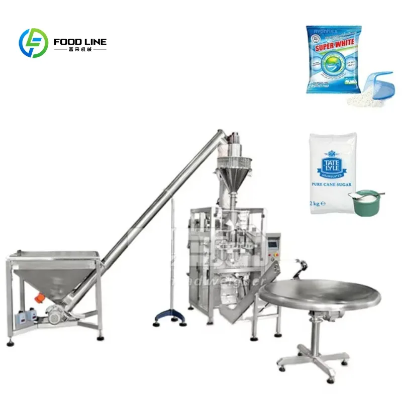 Customized Powder Special Packaging Machine 1kg, 2kg, 5kg Detergent Washing Powder Bag Making Fully Automatic Packaging Machine